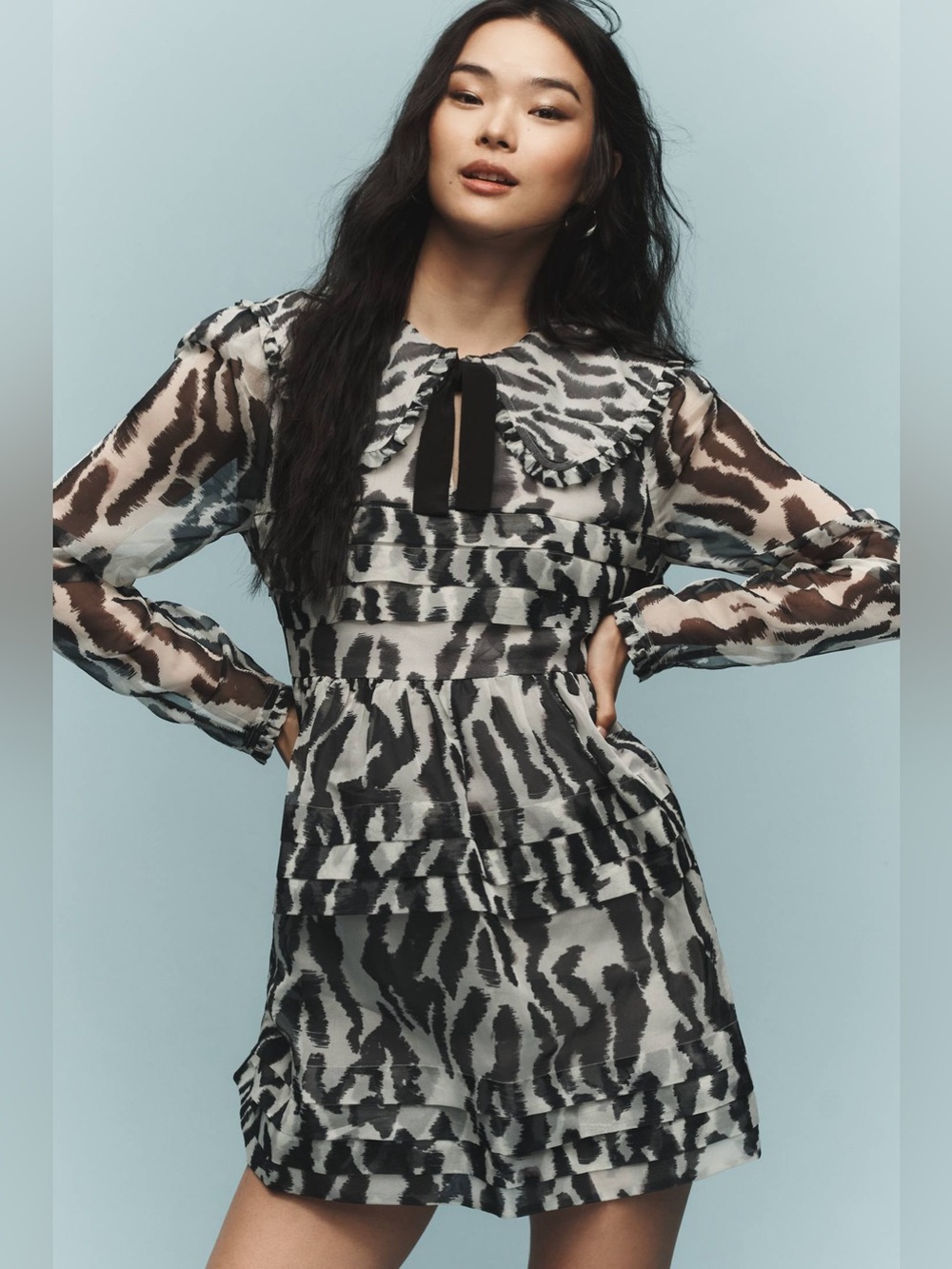 NWT Maeve Anthropologie zebra print dress women’s sz XL